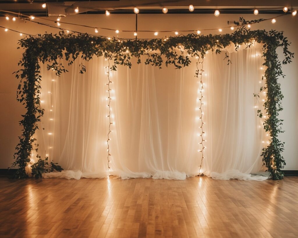 Decor Featuring Ivy and Fairy Lights