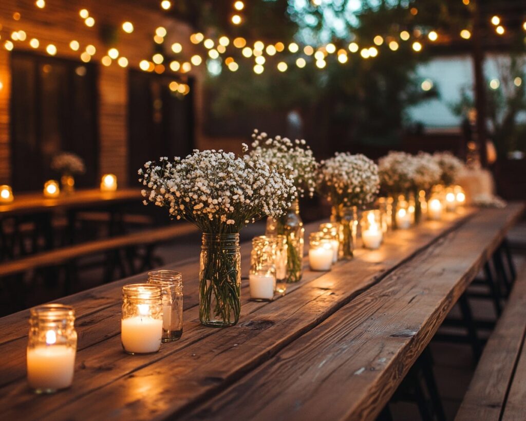 Table Decor with Soft Fairy Lights