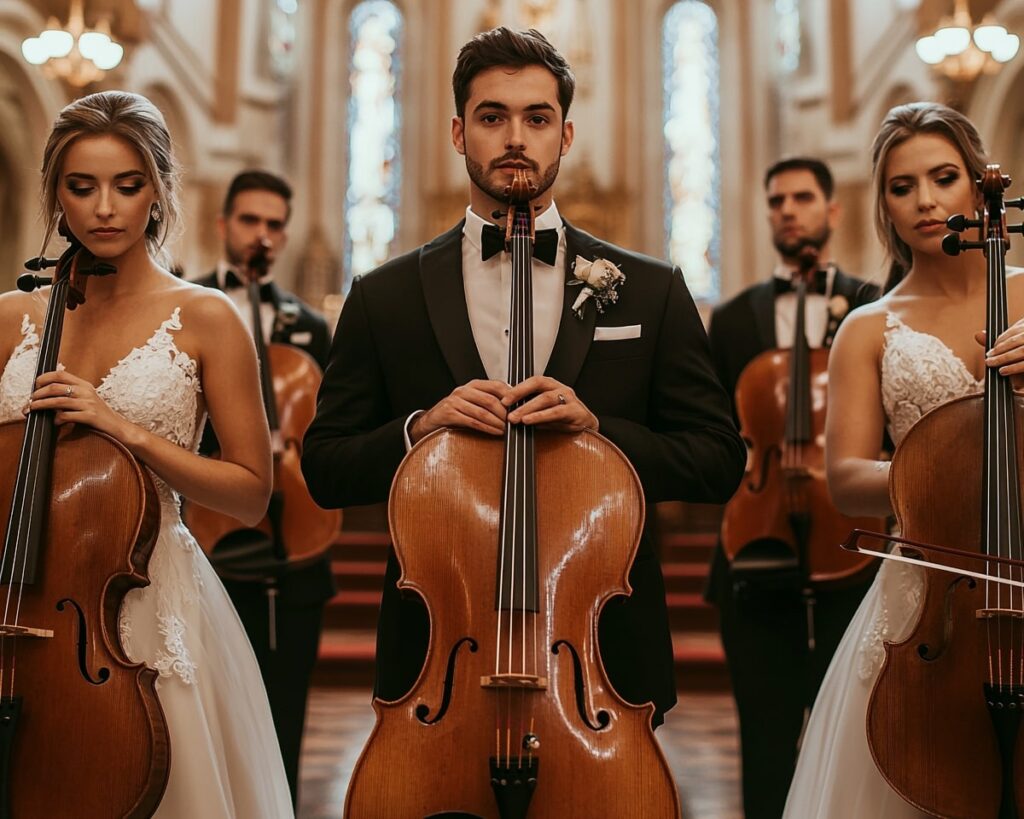 Live Cello Quartet in the Church