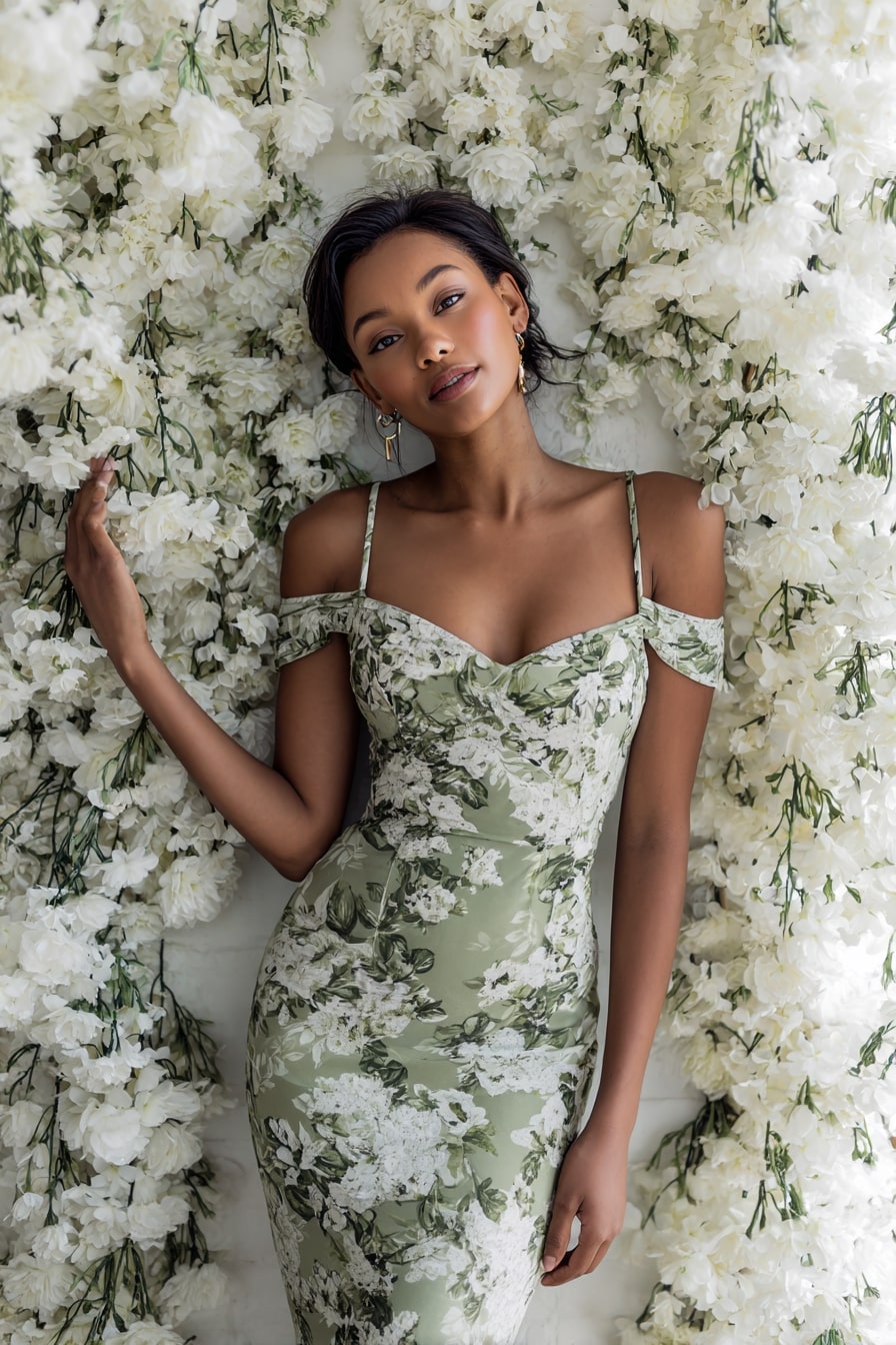 Botanical Green Florals