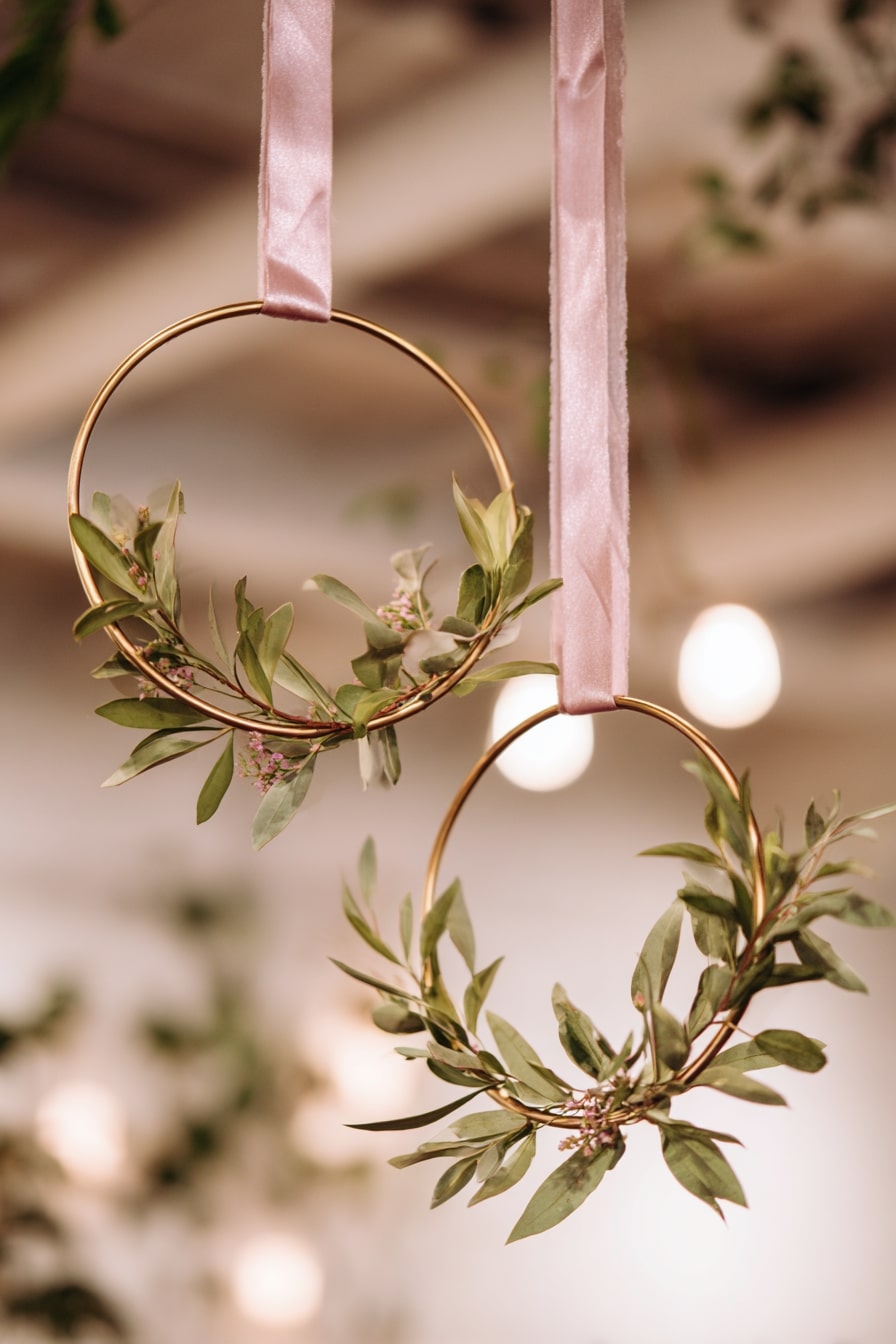 Suspend Minimal Hoop Garlands for Airy, Modern Accents