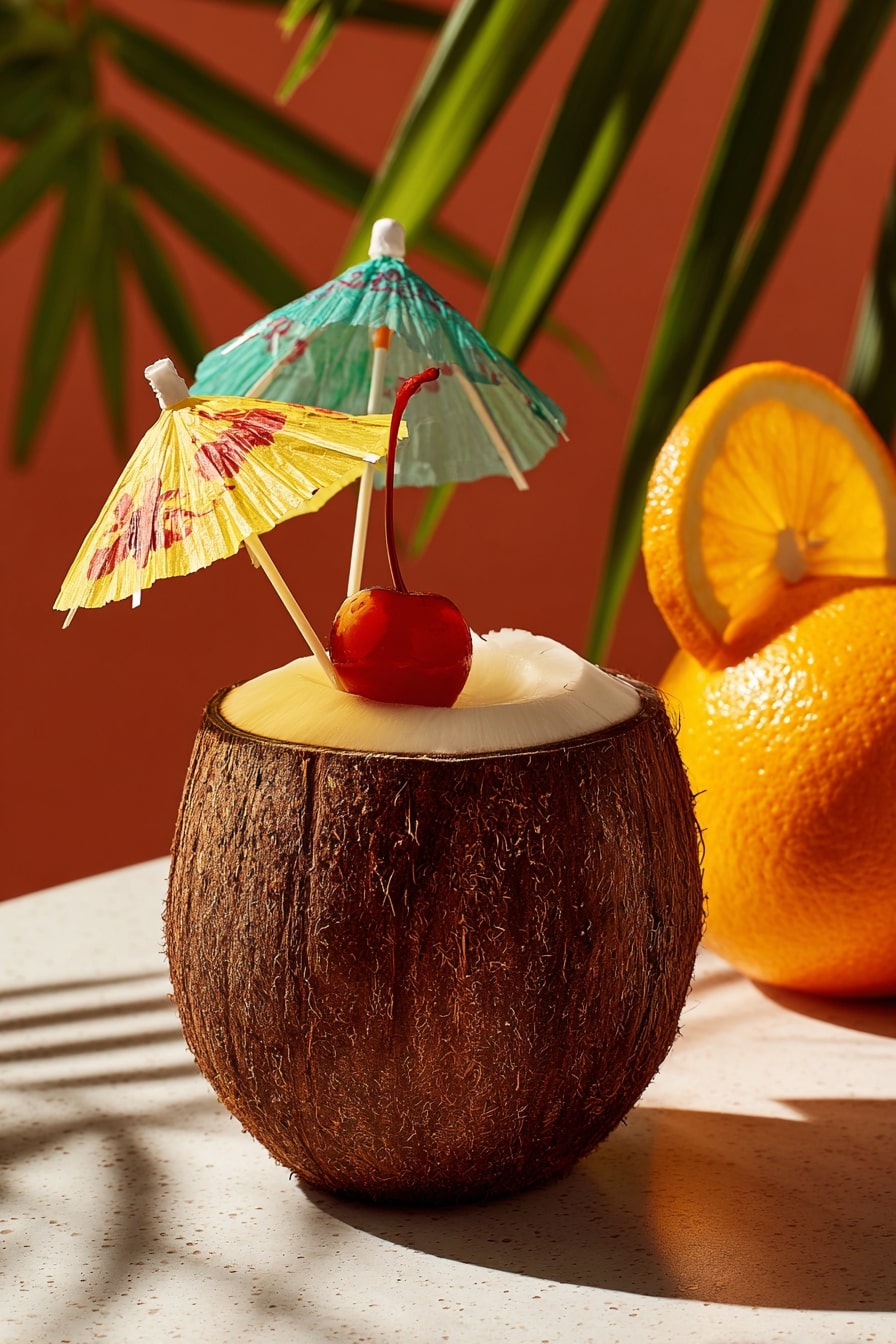 Serve Coconut Cocktails with Playful Garnishes