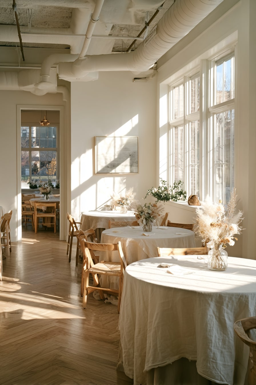 Neutral Linens and Dried Florals