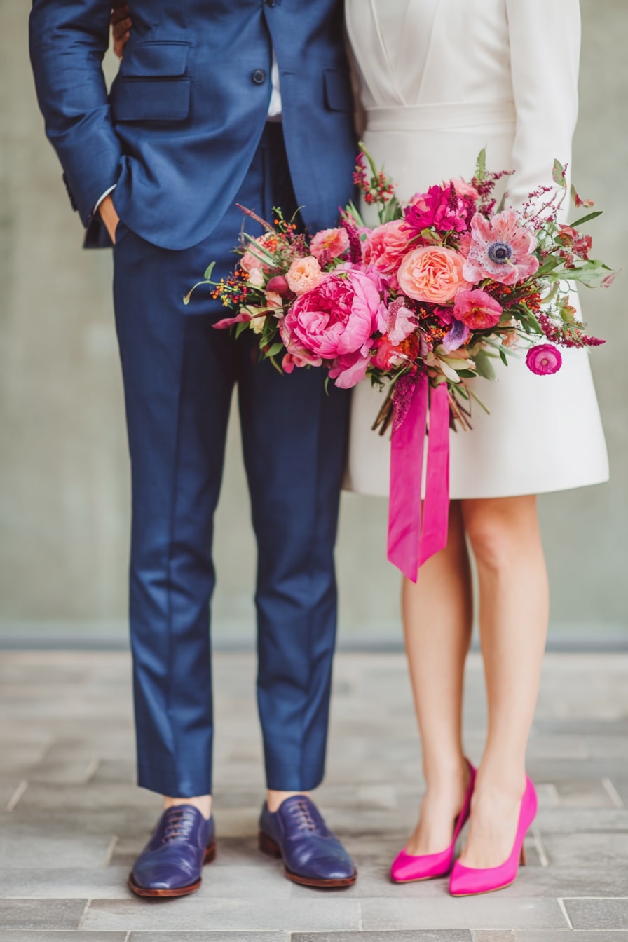 Match Hot Pink Florals with Accessories for a Bold Accent