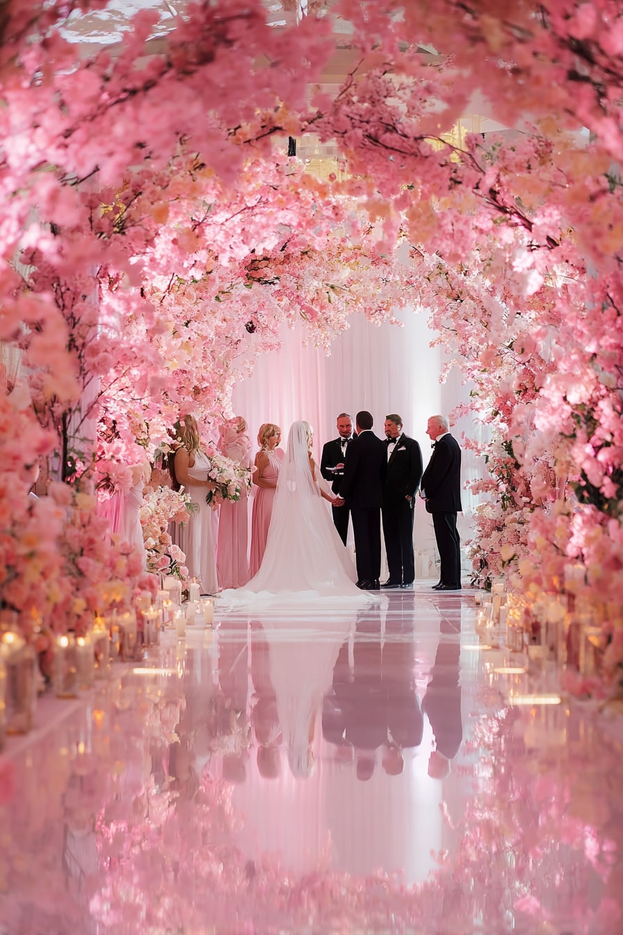 Build a Cherry Blossom Tunnel for a Storybook Aisle