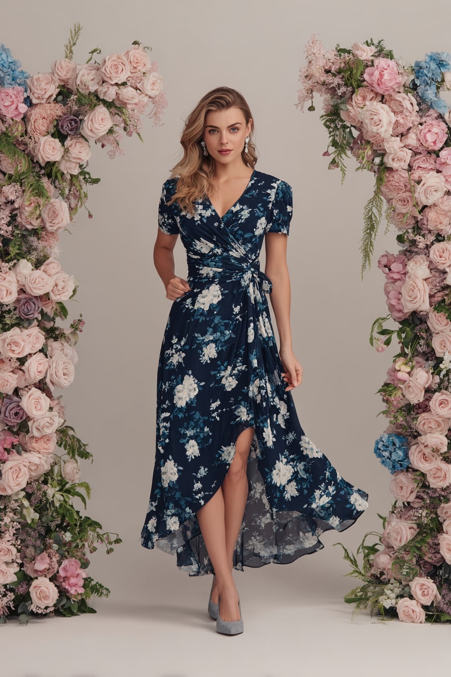 Navy Florals for Elegant Ease