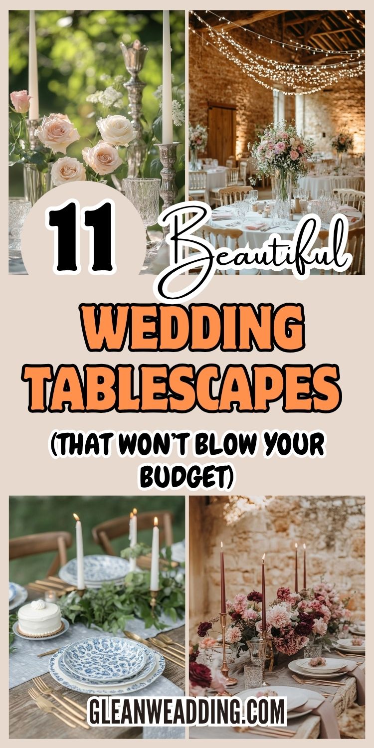 11 Beautiful Wedding Tablescapes (That Won’t Blow Your Budget)