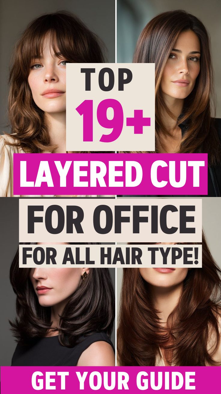 Top 19+ Layered Cut For Office Look: [All Hair Types]